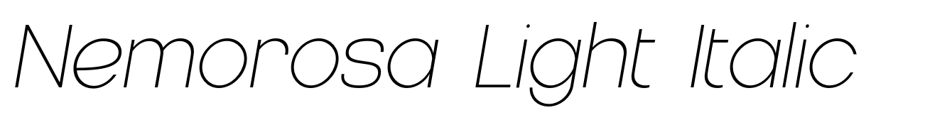 Nemorosa Light Italic